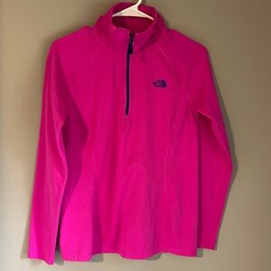 The North Face 1/4 zip shirt size M